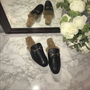 BRAND NEW Ego Official Faux Fur Slides